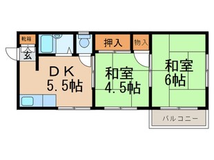 豊中エムロ－ドハイツＡ棟の物件間取画像